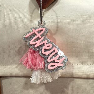 Backpack name tag for kids, teacher appreciation gift, bag tags personalized, backpack name tag acrylic, bag tags personalized monogram