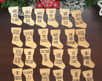 Christmas activity tokens, Christmas countdown activities for kids, stocking stuffer, kids reward tokens, gifts under 10, Advent calendar