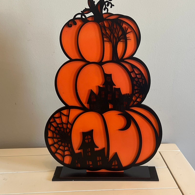 Stacked Pumpkins - Etsy