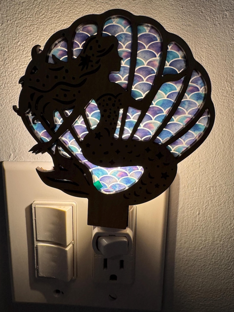 CraftsbyTara Mermaid Night Light - Thumbnail 3