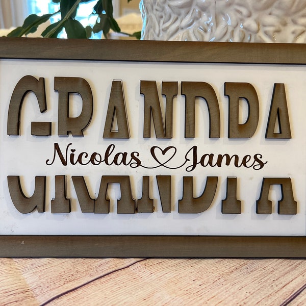 Grandfather's Name Sign