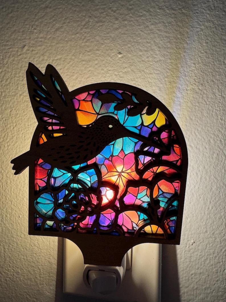 CraftsbyTara Hummingbird Night Light