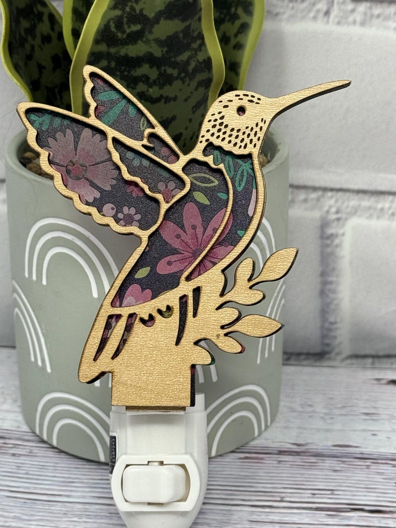CraftsbyTara Hummingbird Night Light - Thumbnail 2