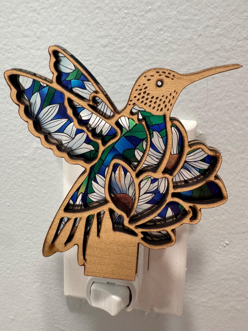 Hummingbird Night Light, Hummingbird Decor, Hummingbird Gifts for Mom ...