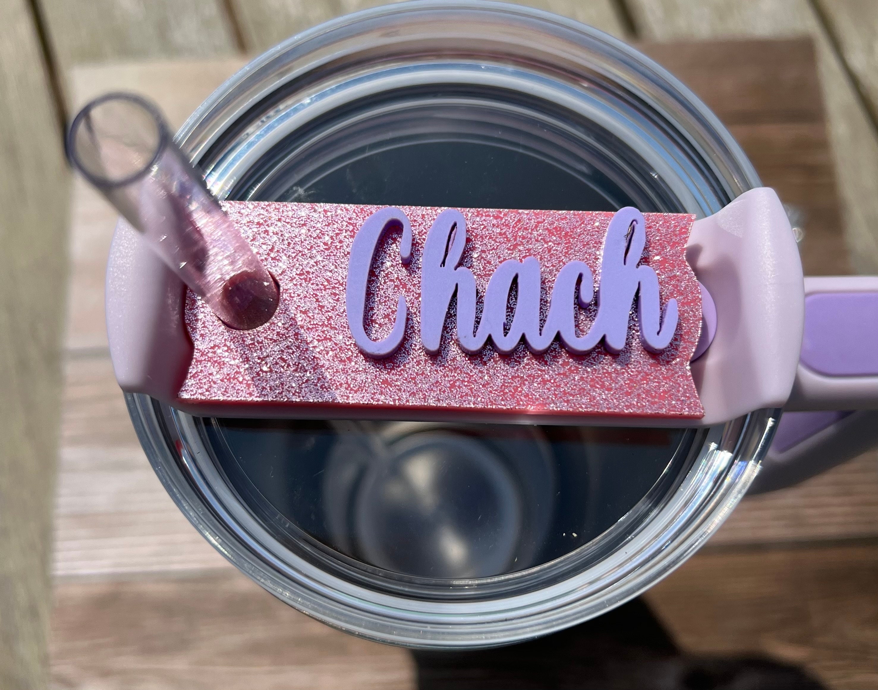 Personalized Tumbler Name Plate, Glitter Stanley Name Plate, Stanley Cup  Accessories, Stanley Cup Name Plate 40 Oz, Stanley Name Plate 30 Oz -  Stanley Tumbler - Stylish Stanley Tumbler - Pink Barbie Citron Dye Tie