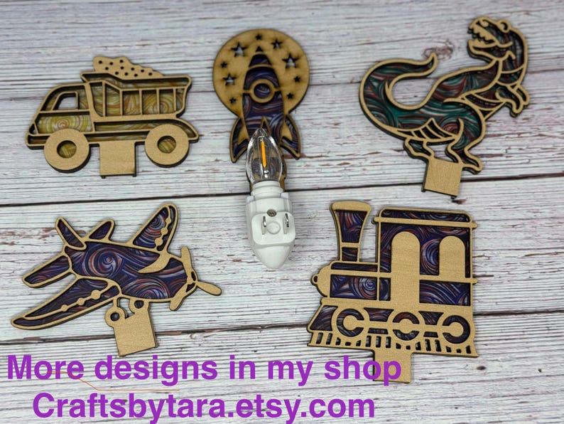 CraftsbyTara Mermaid Night Light - Thumbnail 4