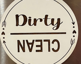 Dishwasher magnet svg,  dishwasher clean dirty svg, clean dirty svg, dirty clean dishwasher svg, dishwasher sign svg laser, kitchen sign svg
