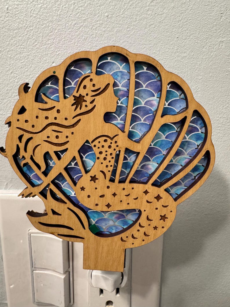 CraftsbyTara Mermaid Night Light - Thumbnail 2