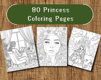 Kleurplaten prinsessen, Disney-prinses-feestbedankjes, Disney-prinses verjaardag, bedankje, prinses kleurboek, prinsesactiviteiten