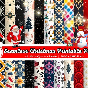 Christmas digital paper, holiday scrapbook papers, snowflake wallpaper, Christmas tree background, Best Christmas Digital, Instant Download