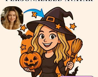 Custom Cartoon Portrait from Photo, Personalized Avatar, Digital Illustration Gift, Unique Gift, Fast Delivery