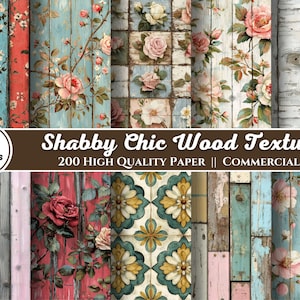 Shabby Chic Coloured Wood Texture Pages, Junk Journal, Scrapbook paper, digital paper, weathered texture, printable images, ephemera