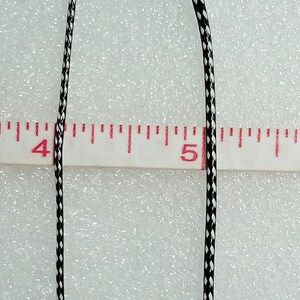 Black and White Polyester Cord 1mm image 3