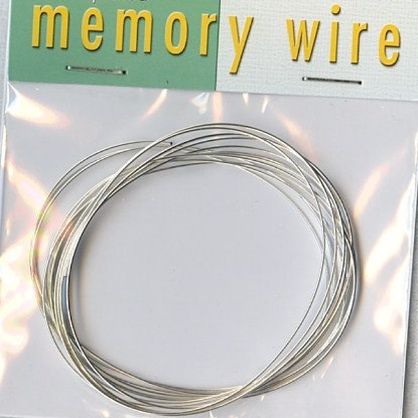 Oval Memory Wire  silver plate