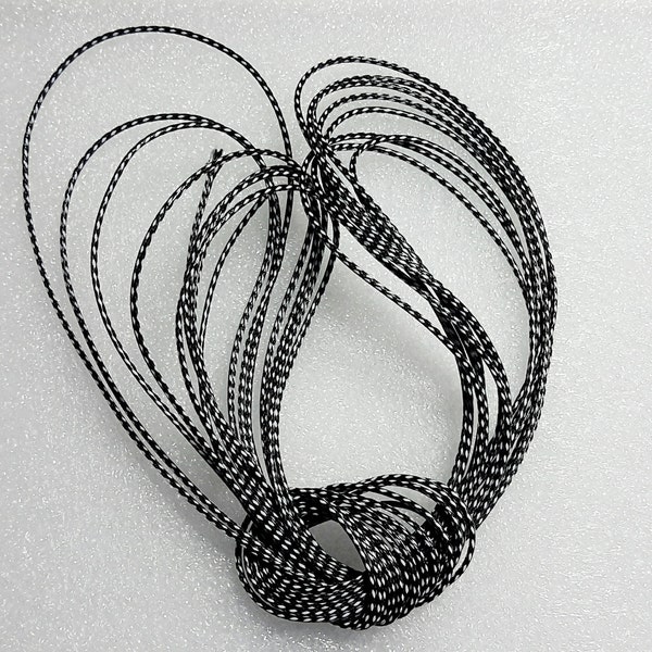 2mm Black and White Polyester Cord