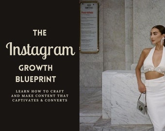 Kurs mini Instagram Growth Blueprint z prawami Master Resell i prawami do marek własnych, przewodnik po marketingu cyfrowym, produkt cyfrowy
