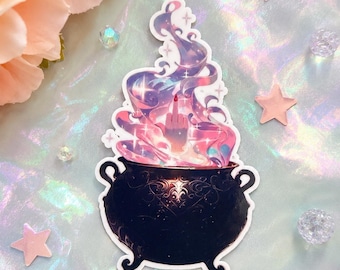 Nesta Archeron Cauldron Sticker — ACOTAR Vinyl Bookish Sticker, Waterproof Die-Cut