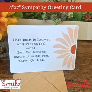 Sympathy Card / Loss of Loved One / Non-traditional Sympathy Card/ Non-Religious Sympathy Card/ There For You Card / This Sucks/ Condolences