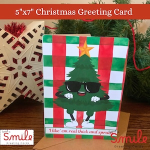Fun Christmas Card / For Christmas Lover / Christmas Laughs/ Christmas Humor Card / Baby Got Back Fans / For Xmas Cards / Card For Friends
