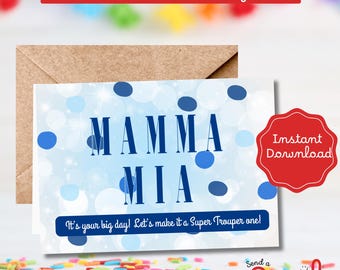 Mamma Mia! It’s Your Big Day – ABBA-Inspired Printable Birthday Card