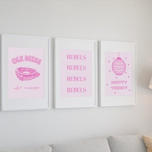 Ole Miss wall decor prints
