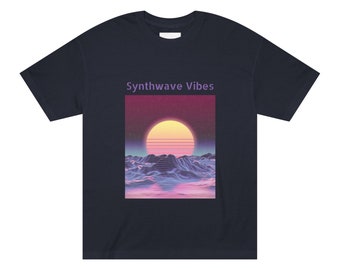 Camisa Synthwave, camiseta Vaporwave Sunset, camiseta de verano Synthwave, ropa Retrowave, camiseta gráfica unisex estética, ropa inspirada en los años 90