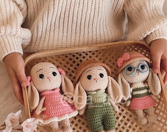 Die Familie Hopps – Amigurumi-Anleitung für Hasen