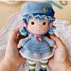 Blueberry Doll - Amigurumi Pattern - Strawberry Shortcake Friends