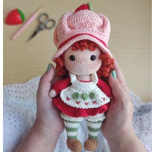Strawberry doll Amigurumi Pattern/ Strawberry Shortcake Amigurumi Recipe