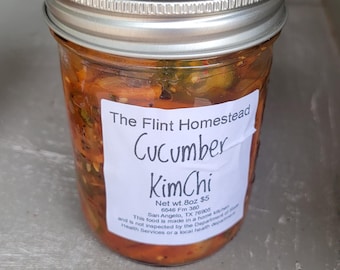 KimChi de pepino en frasco de 8 oz