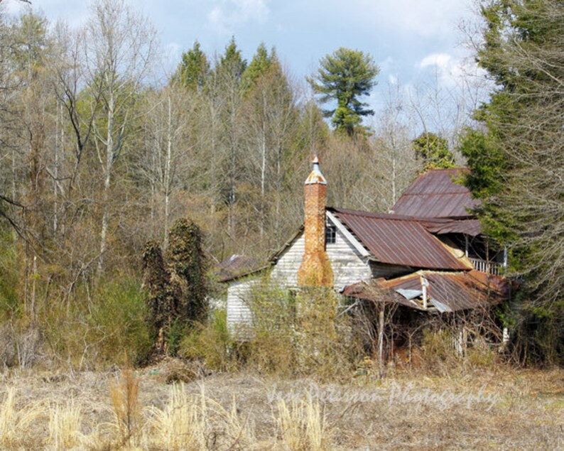 Abandoned Farmhouse Photos Upcountry Sc Photography Cabin Etsy