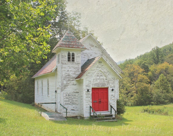Old White Church Photography St Matthews Country Church North Etsy