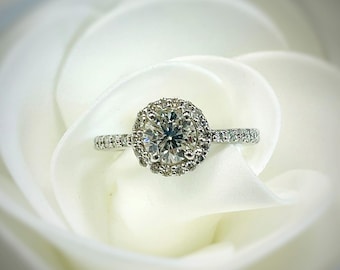 1 Ct Natural Diamond Ring, E/VS2, One of a kind Ring, Diamond Engagement Ring, 14K Gold Diamond Ring, Diamond Wedding Ring