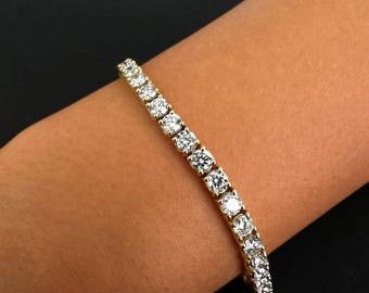 テニスブレスレット ダイヤモンド 7カラット以上 7カラットダイヤモンドテニスブレスレット（レディース用）、女性用