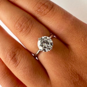 1 Ct Naturdiamant Ehering, H / SI1, Diamant Verlobungsring, Zertifizierter Diamantring, 14K Gold Diamantring, Solitär Diamantring