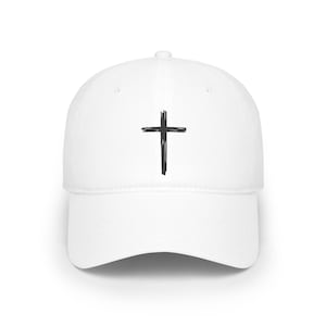 Faith-Inspired 6-Panel Cap | Cross Design | Adjustable Fit, Christian, Cap Hats, Christian Faith, Baseball Cap, Minimalist, Gift,Faith Inspo