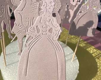 Bridgerton Cupcake Toppers: Regency Era Party Decorations (12)