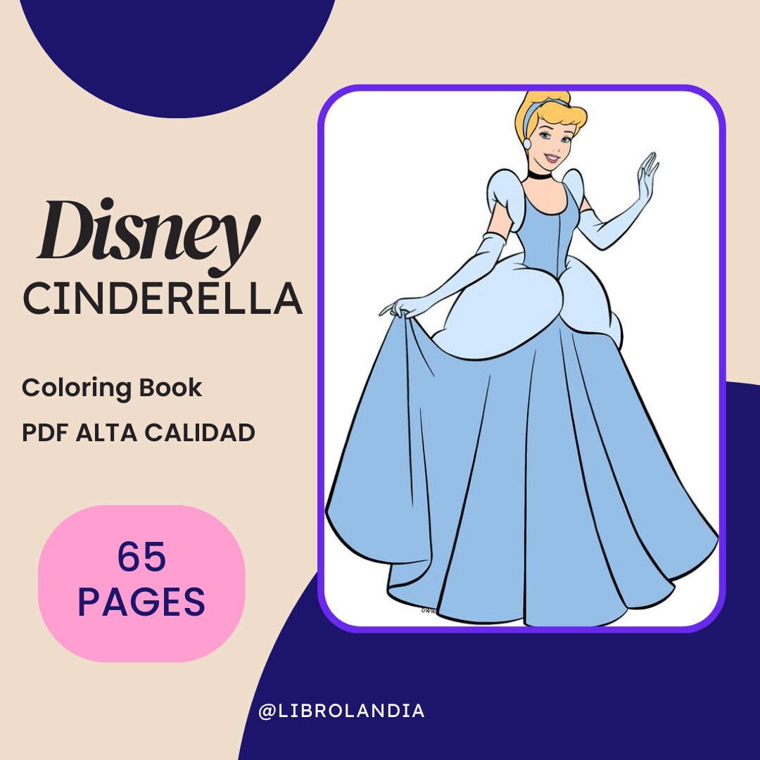 65 Cinderella Coloring Book Printable Fairytale Princess Castle ...