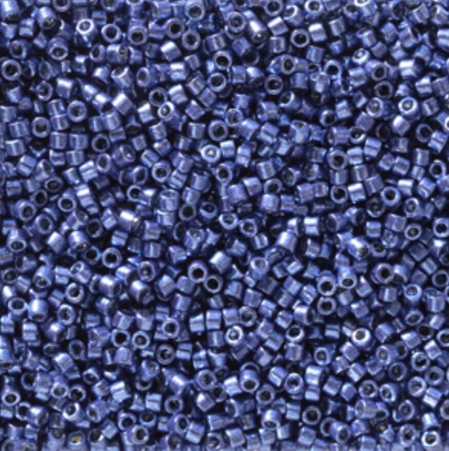 Miyuki Delica Beads, Duracoat Opaque Catalina Blue
