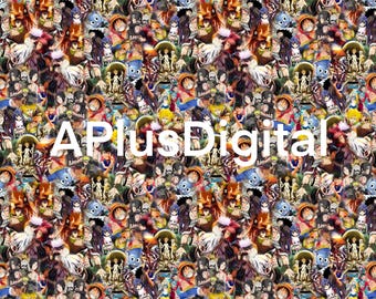 Anime OG seamless pattern jpg file