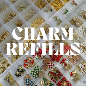 Charms For Charm Necklace, Charm Necklace Refill, Charm Bar Charms, Carabiner Charms, Create Your Own Necklace, DIY Charm Necklace, Charms