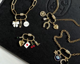 Custom Charm Necklace | Pick Your Charms | Personalized Jewelry