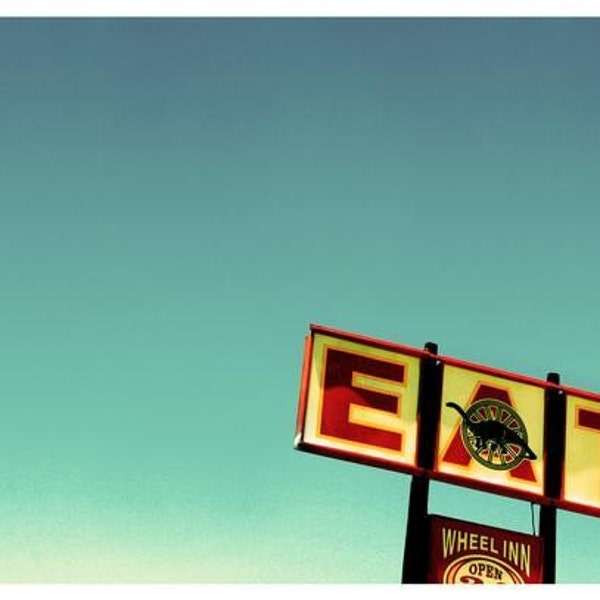 eat here - photographic print