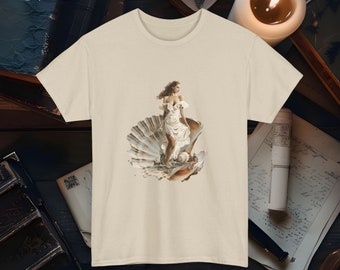 Aphrodite griechische Göttin der Liebe T-Shirt Mythologie Schönheit Tee Altgriechische Kunst Shirt Romantische Geschenkidee Damen Grafik T-Shirt