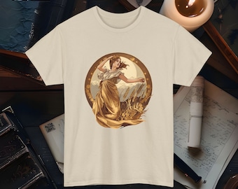 Demeter Goddess of the Harvest T-Shirt Greek Mythology Agriculture Tee Nature Lover Gift Earth Mother Demeter Graphic Shirt Unisex Apparel