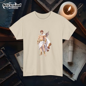 Camisa Apolo de dibujos animados estilo anime Dios griego de la música y la poesía Camiseta Monte Olimpo Mitología griega Idea de regalo Mitología Camiseta Ropa