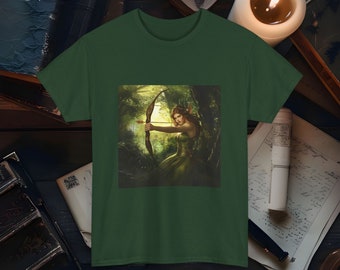 Artemis Goddess of the Hunt T-Shirt Greek Mythology Tee Archery Artemis Graphic Shirt Nature Lover Gift Unisex Goddess Apparel