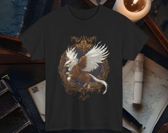 T-shirt Vintage JERZEES Taille XL Mythique Griffon Oiseau, Neuf Sans étiquettes