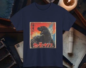 Camiseta vintage de Godzilla, camiseta retro de monstruo Kaiju, camiseta de Godzilla estilo anime, regalo para fanáticos de las películas, gráfico de lagarto gigante, productos de películas