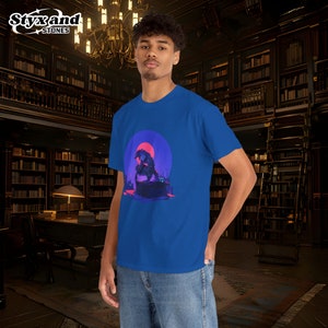 Cyberpunk Werewolf Shirt Futuristic Sci-Fi Werewolf Lycanthrope Halloween Werewolf Art Ninja Moon T-Shirt Sigma Wolf Shirt Alpha Apparel image 8